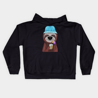 Summer sloth Kids Hoodie